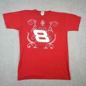 Vintage 2000's Dale Earnhardt Jr Red Short Sleeve T-Shirt Adult Women's Size XL